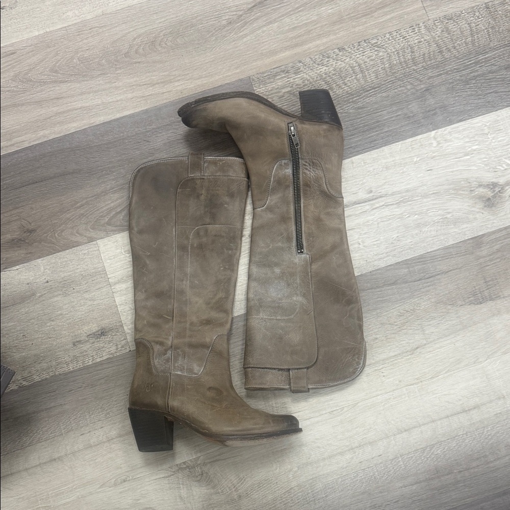 🍁☀️Grey/Brown Knee-High Women's Boots